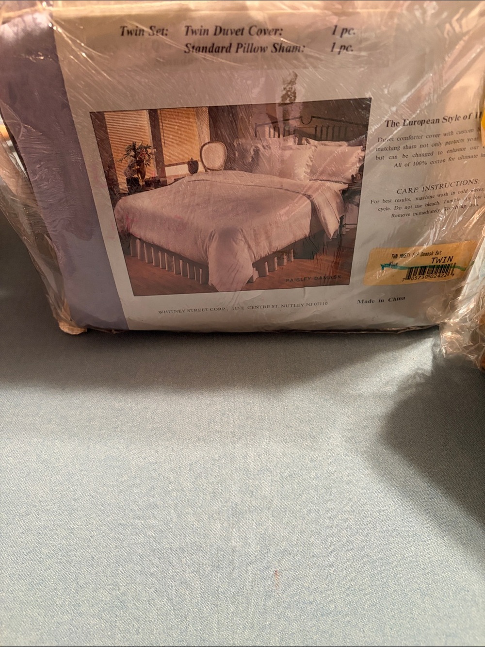 Luxury Twin Duvet Cover Set - Light Grey
